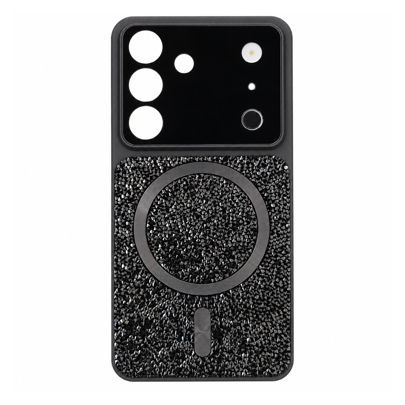 Shiny Diamond with Magnetic Case for Samsung Galaxy S26 - Black